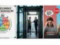 Un exemple de pitch de présentation personnelle : un schéma de chronomètre avec les étapes "Accroche", "Douleur", "Solution", "Marché", "Appel à l'action".