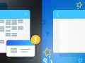 Deux interfaces de calendrier, symbolisant des outils de communication visuels. Une notification d'alerte est visible.