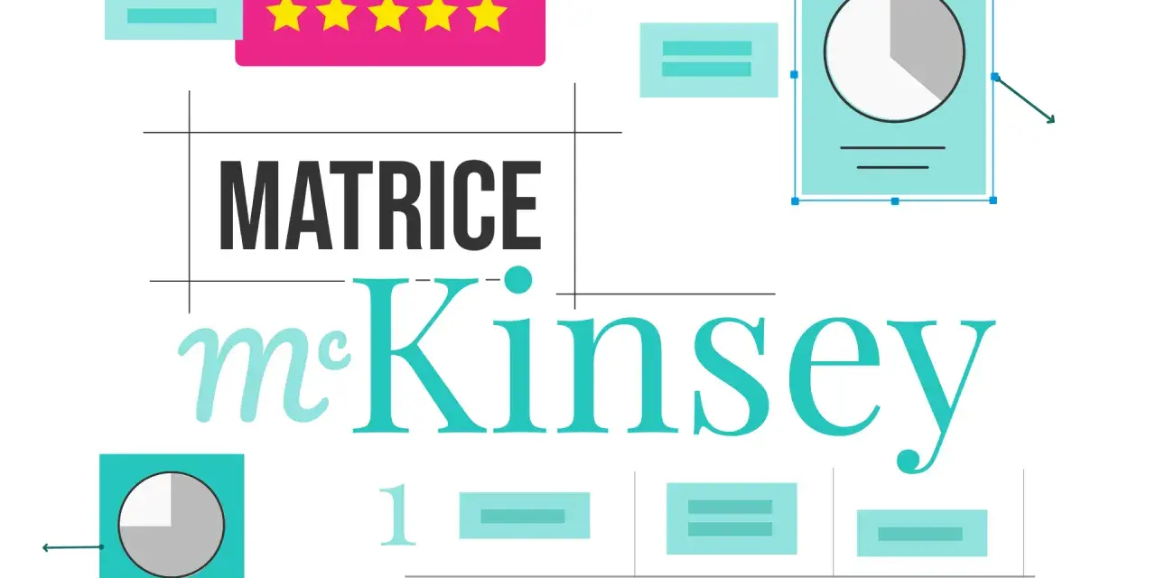 La matrice McKinsey, avec ses étoiles et ses graphiques, aide à analyser les stratégies d'entreprise.
