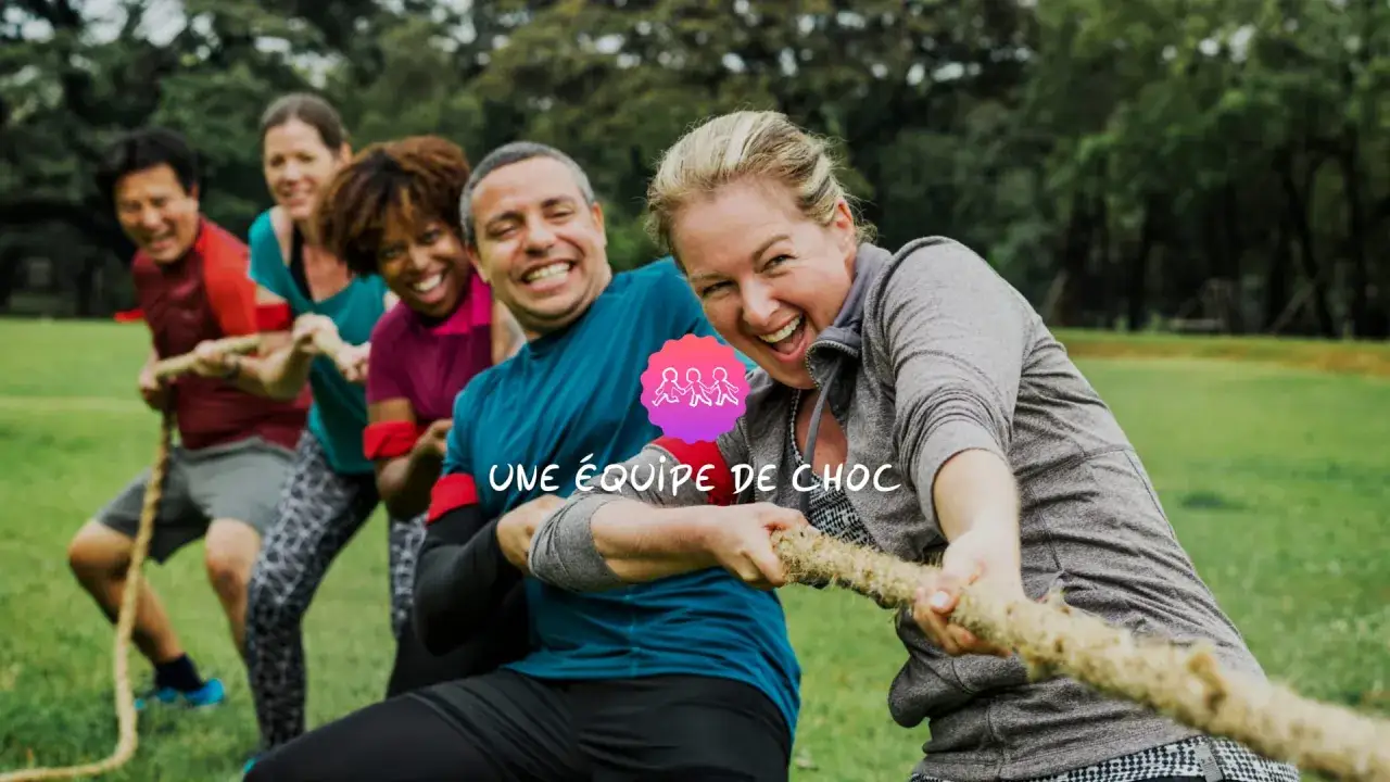 Une &eacute;quipe soud&eacute;e rel&egrave;ve un d&eacute;fi. Une id&eacute;e challenge entreprise pour renforcer la coh&eacute;sion.